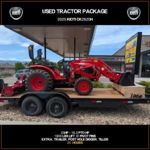 KIOTI CK2620H USED TRACTOR PACKAGE
