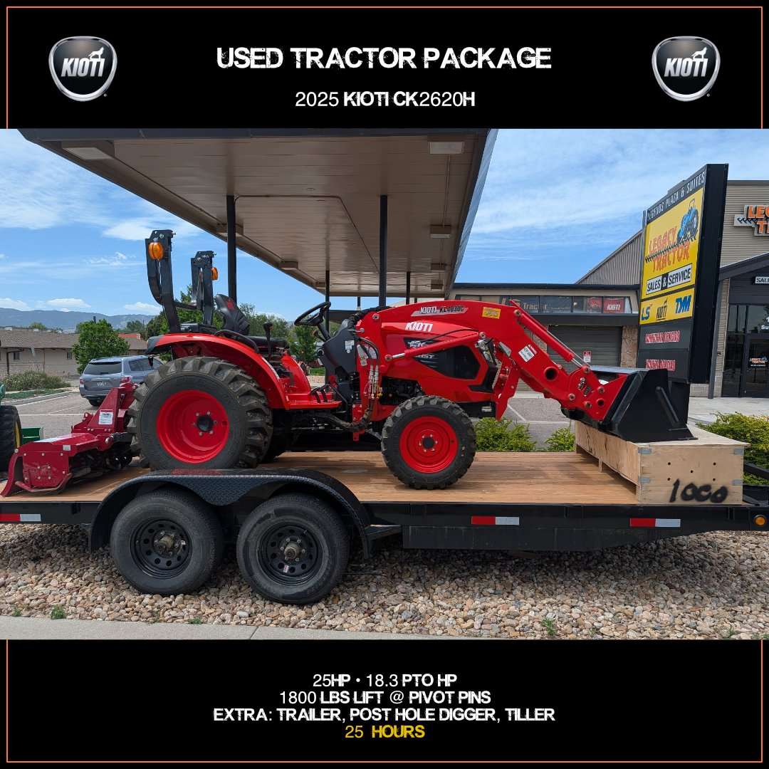 KIOTI CK2620H USED TRACTOR PACKAGE